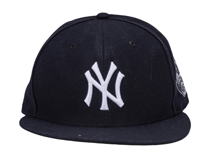 2015 Alex Rodriguez Game Used New York Yankees Hat with Andy Pettitte Patch Worn on 8/23/2015 (Steiner)